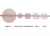 Fig 17. Several 1-mm-thick discs or squares of shade A2 of various cubic zirconias and e.max HT and e.max MT. Note differences in translucency.