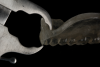 Fig 6. Distance measured from the intaglio surface of the denture to the occlusal surface of the teeth to check available prosthetic space.