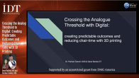 Crossing the Analog Threshold to Digital: Creating Predictable Outcomes and Reducing Chair Time with 3D Printing Webinar Thumbnail