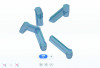Figure 1. Planning software view of the specialized horizontal coded scan bodies used in intraoral photogrammetry.